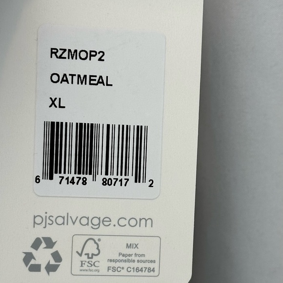 PJ Salvage Mountain Bound Lounge Sleep Pant Jogger - Oatmeal Cream - Picture 5 of 10